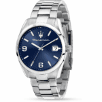 Maserati ATTRAZIONE R8853151013 watch with steel bracelet and blue dial