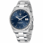 Maserati Compétizione R8853100029 Men's Watch with Silver Case and Navy Blue Dial