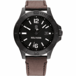 Tommy Hilfiger Ceas pentru bărbați 1710530 Ryan, negru cu cadran negru, mecanism Epson VX42E Quartz