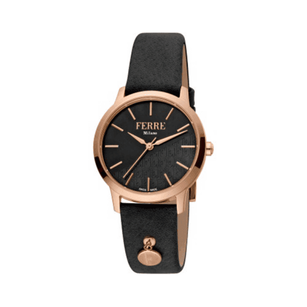 Ceas FM1L152L0131 Women Donna Sara Rose Gold cu cadran negru Mecanism Quartz