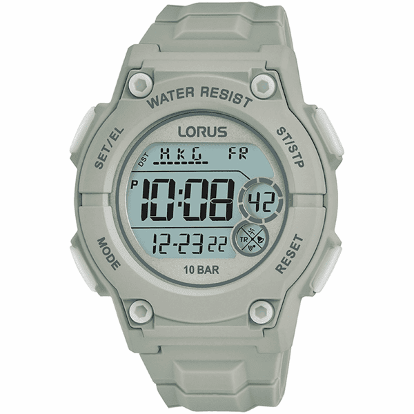 Lorus R2335PX9 Unisex Sport Watch Grey Silver with Grey Dial