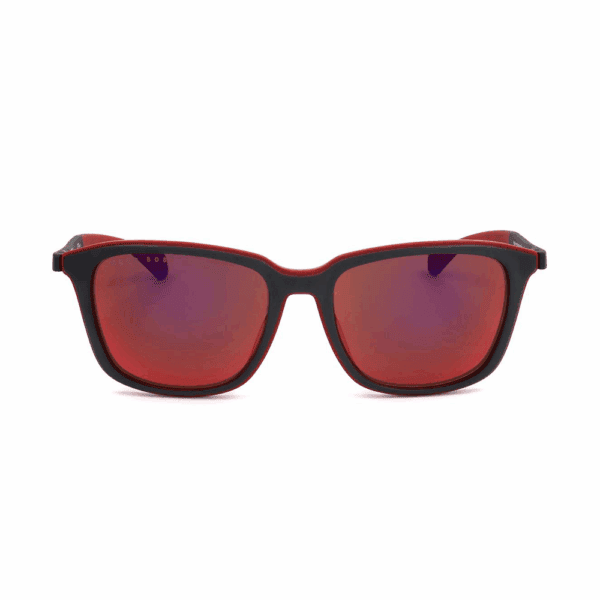 Слънчеви очила Hugo Boss BOSS 1140/F/S-8A4-56 за мъже, квадратна рамка, червени лещи с пълна UV защита