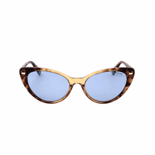 Polaroid PLD 4109/S-XLT-52 Sonnenbrille Damen, Cat-eye mit blauen polarisierten Gläsern