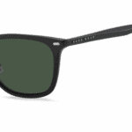 Ochelari de Soare Hugo Boss BOSS 1290/F/SK-003-56 pentru Bărbați, Cadru Pătratic Negru cu Lentile Verzi Solide, Protecție UV 100% - imagine 2
