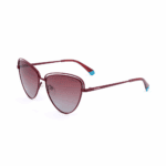 Polaroid PLD 4094/S-LHF-57 Women's Cat-eye Sunglasses with Burgundy Gradient/Polarized Lenses - Image 3