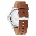 Tommy Hilfiger Ceas pentru bărbați 1710529 Ryan, ton argintiu + coroană aurie cu cadran albastru, mecanism Epson VX42E Quartz - imagine 3
