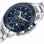 Maserati Traguardo R8873612043 Men's Watch, Silver Steel with Navy Blue Dial - Image 6